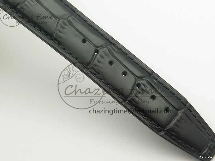 MIROTIME 0520 Portofino Automatic SS MKF 1:1 Best Edition White Dial On Black Leather Strap MIYOTA 9015 V Original 7204
